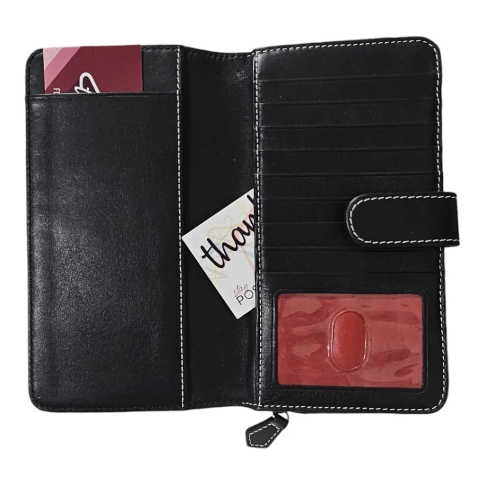 DOONEY & BOURKE Signature Canvas/Leather 3pc Combo Hobo, Wallet & Coin Purse.